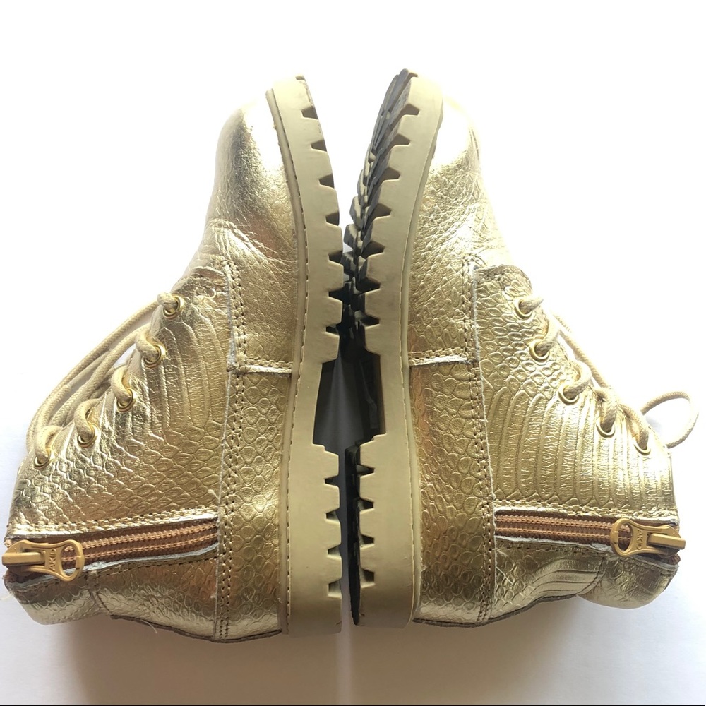 ⚜️GORGEOUS GOLD AKID HIGHTOP SNEAKERS/BOOTS⚜️ - Picture 6 of 6